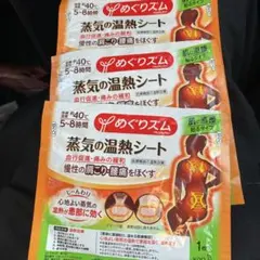 めぐりズム蒸気の温熱シート3枚のサムネイル