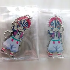 鬼滅の刃　無限列車編　デフォルメアクリルチャ−ム　猗窩座２点 （グッズ整理中）