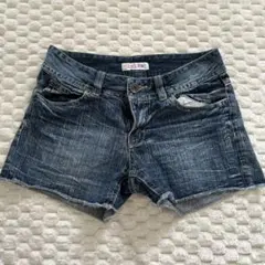 デニムショートパンツ インディゴブルー - メルカリ