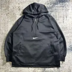 90s NIKE ナイキ アノラックパーカー センタースウッシュ Black