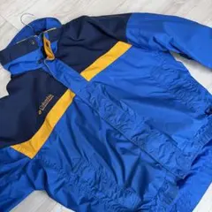 Columbia マウンテンパーカー 青/黄