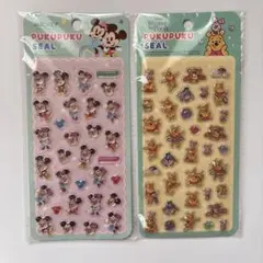 ぷくぷくシール ミッキー　プーさん