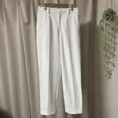 UNIQLO スマートアンクルパンツ M ホワイト　ストレッチ