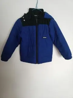 XLARGE フード付き中綿コート 青 120cm