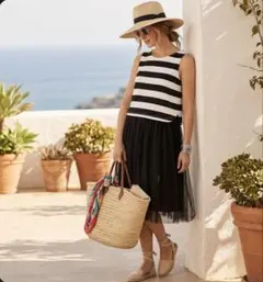 Ray Cassin　ドッキングワンピース　黒レース