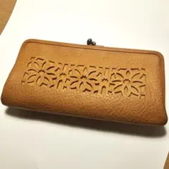 genten ゲンテン カットワーク 口金長財布