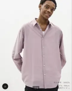 未使用 GU イージーケアシアーオーバーサイズ シャツ