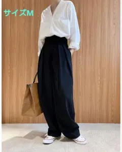 レディースワイドパンツ☆ワイドタックパンツ