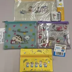 クレヨンしんちゃん　ダイソー　ポーチ4点セット