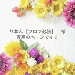 りおん【プロフ必読】様　専用のページです☆