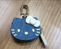 デニムキティー　バッグチャーム