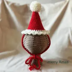 パーティーハット　クリスマス　サンタ　ベビー　キッズ　ボンネット