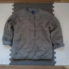 キルティングジャケット ノーカラージャケット