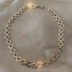 ゴールド リンクチェーン ネックレス 約43cm