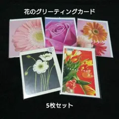 グリーティングカード 春の花シリーズ 5セット