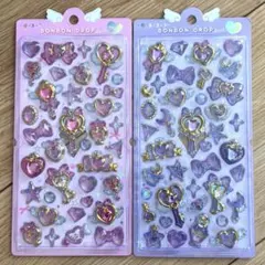 【正規品】ボンボンドロップシール マジカル　パープル ピンク　セット