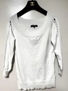 ロートレアモン　デザイン　カットソー　ホワイトグレー　イタリア糸使用