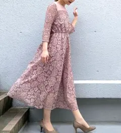 【新品】PICCIN ヨーク切り替えレースドレス