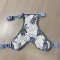 캣 벨리 랩, 토끼 패턴, 블루, XS