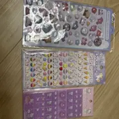 ハローキティタイルシール、ぷっちりシール、ぷっくりシール3点セット