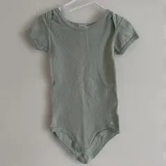 プチバトー メッシュロンパース グリーン 18m/81cm