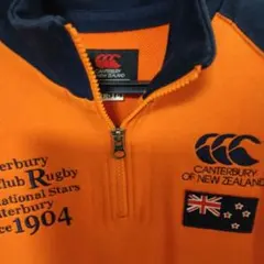 美品カンタベリーのハーフジップスウェットです、ラグビーウェアブランドです