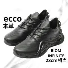 【美品/限定】★ecco biom infinity★レザースニーカー 黒 36のサムネイル