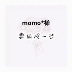 momo* 様専用ページ