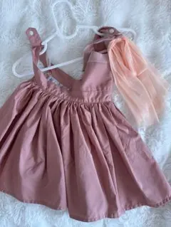 MARL MARL お食事エプロン　美品　ピンクのサムネイル