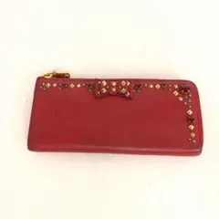 miu miu ミュウミュウ 長財布 ラウンドファスナー リボン スタッズのサムネイル