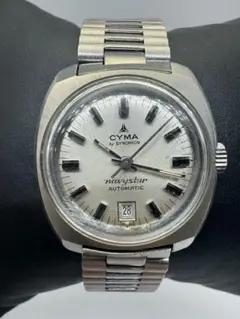 希少 シーマ CYMA by SYNCHRON ネイビースター 自動巻き 稼働中 希少 シーマ CYMA by SYNCHRON ネイビースター 自動巻き 稼働中 - メルカリ