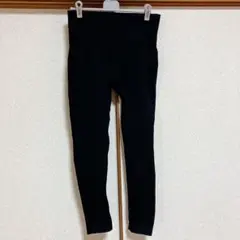 美品☆レディース レギンス 【L】ブラック 着痩せ カジュアル マタニティにも