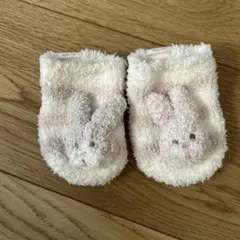 ジェラートピケ　うさぎ　もこもこ靴下