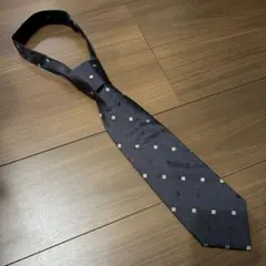 ブルガリ ネクタイ ネイビー 総柄