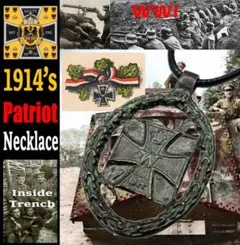 1914’s★ ドイツ帝国陸軍 ★Patriotペンダント ★鉄製★WW1のサムネイル