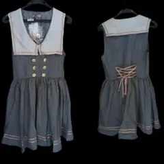 セーラーワンピース ひざ丈ワンピース