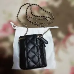 ブラックショルダーバッグ、お出かけ、小物入れ、おしゃれバッグ、パーティ