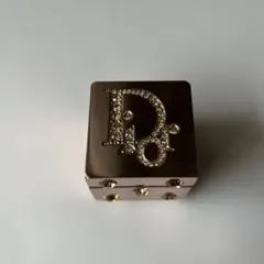 美品✨Diorダイス型チャーム　 ラインストーン　グロスパレット