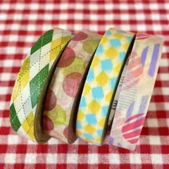 mt マスキングテープ 4巻セットカモ井 マステ まとめ売り 廃盤