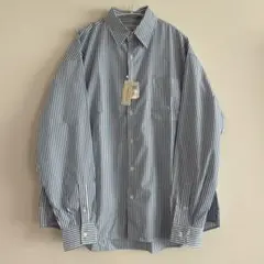 【新品未使用】メンズ 長袖 ストライプ オーバーサイズ シャツ ブラウス