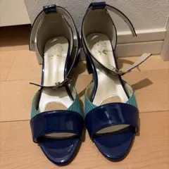 BODY FOCUS アンクルストラップサンダル ネイビー　23㎝のサムネイル