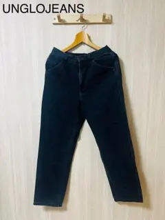 UNIQLO JEANS ブラックデニム 29 ストレート 黒 ジーンズ