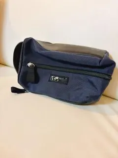 Agnes b. VOYAGE ネイビー ジッパーポーチ