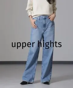 upper hights/THE NIECE ワイドストレートデニム FLOW