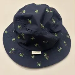 PETIT MAIN ヤシの木柄 日よけ付きハットのサムネイル