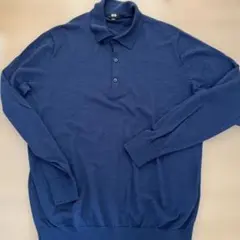 UNIQLO ネイビー ポロセーター XL