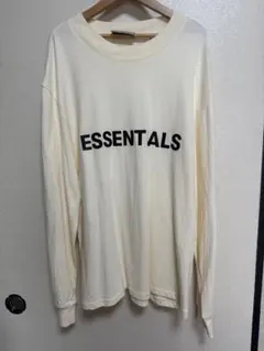 ESSENTIALS ロンT Sサイズ クリーム色