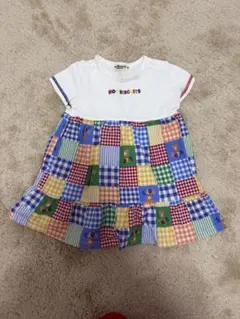 ミキハウス HOMEBISCUITS パッチワークワンピース