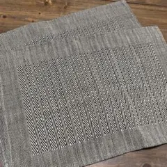 crossing インド製 おしゃれなランチョンマット 45×32cm 2枚