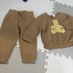 ブラウン トレーナー パンツ セット